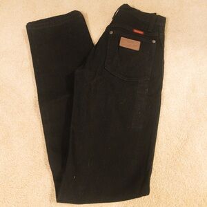 Wrangler Black Straight Jeans